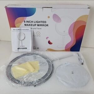 Lighted Makeup Vanity Mirror - Silver